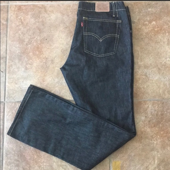 Levi’s Jeans Red Tab Black Denim Size 30 x 30 Boot Cut Western Everyday Casual - Picture 2 of 7